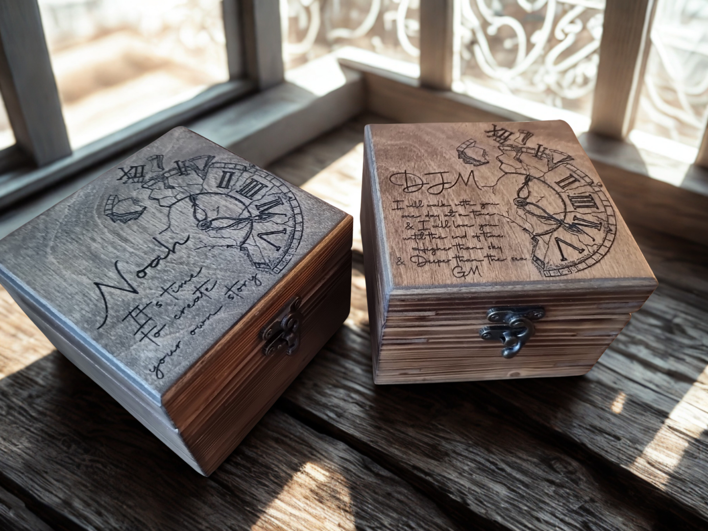 Personalised Wooden Watch Box for One Watch