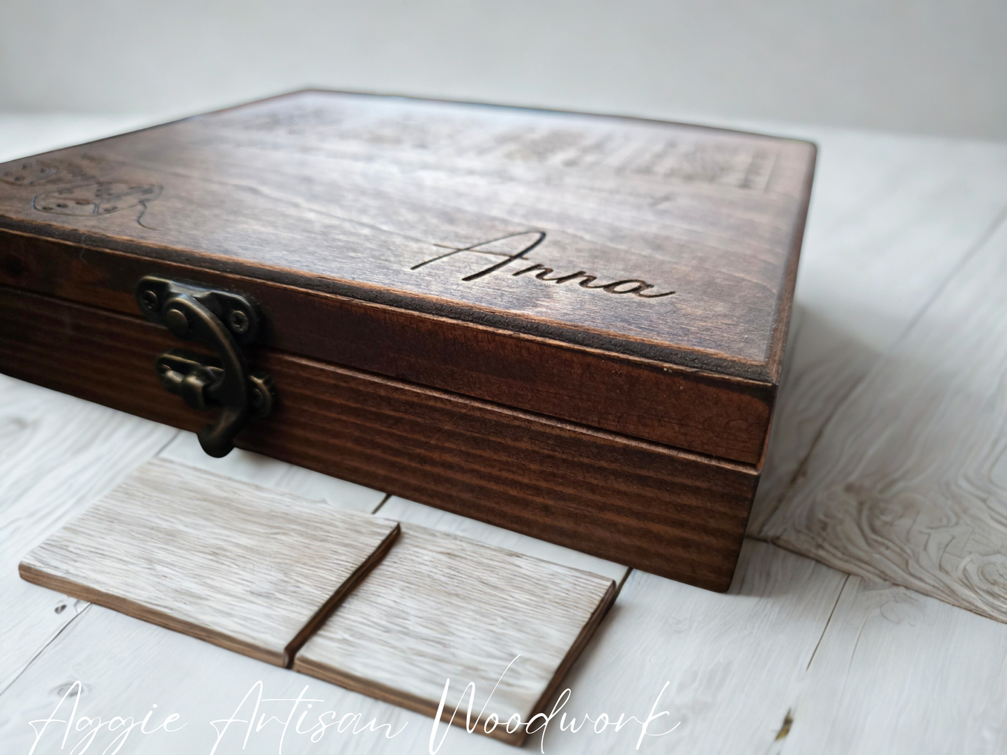 Personalised Wooden Playing Card & Dice Box – Handcrafted Luxury Storage