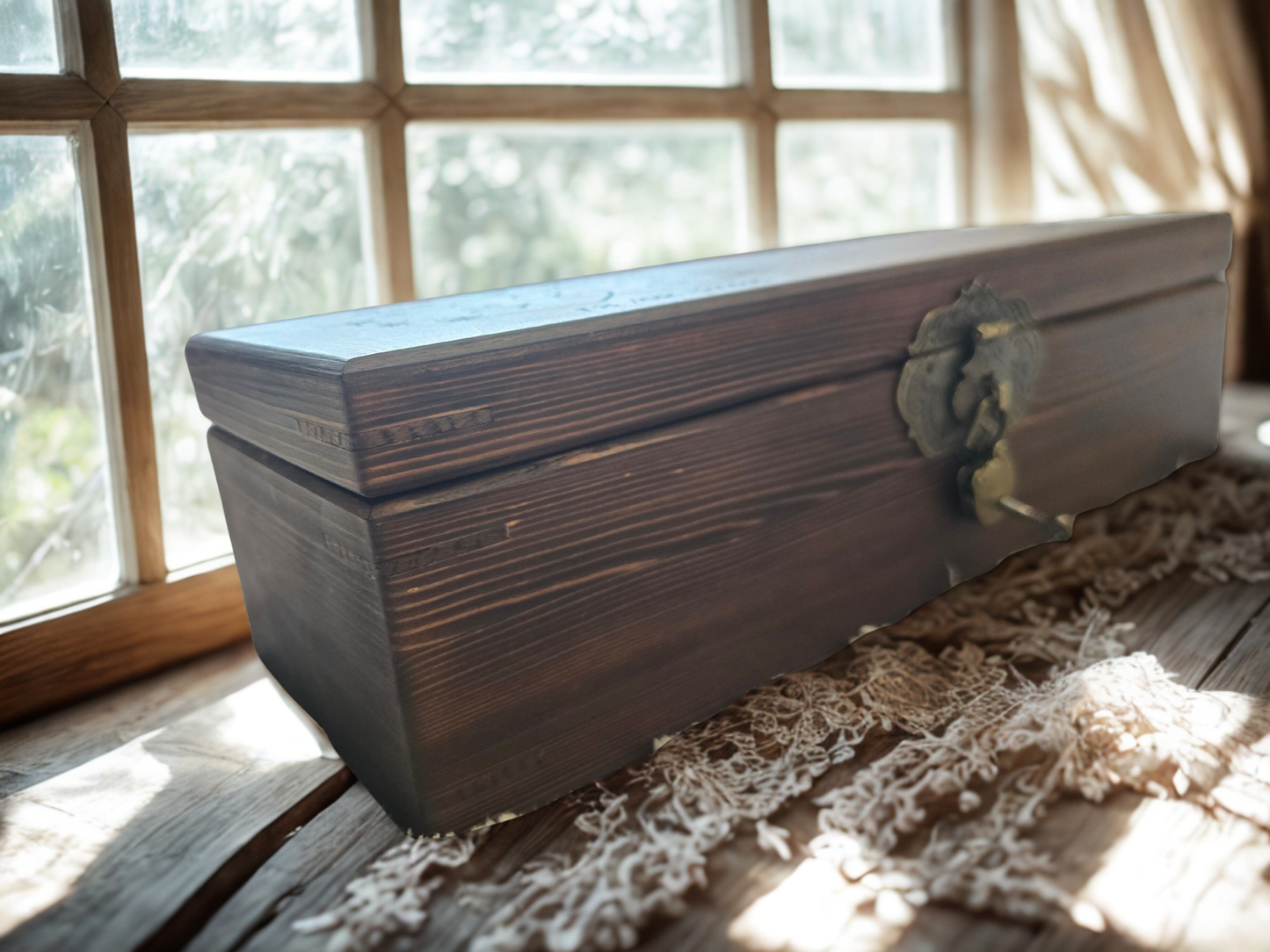 Personalised Wooden Wine Box — Wedding Keepsake